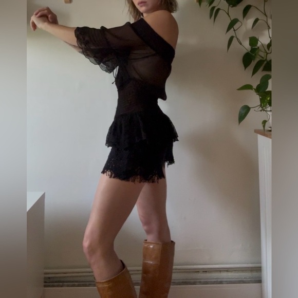 Spicy Sheer Whimsigoth Top (M) - Picture 6 of 7